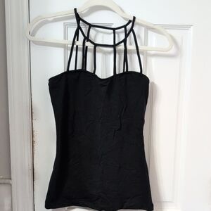 VENUS Black Strappy Tank